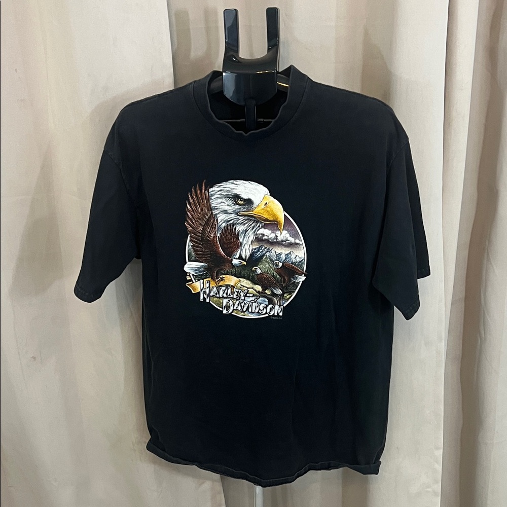 Harley-Davidson Black Tee with Eagle Graphic